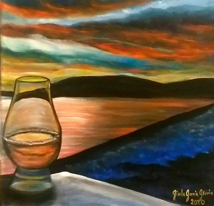 El trago y el atardecer