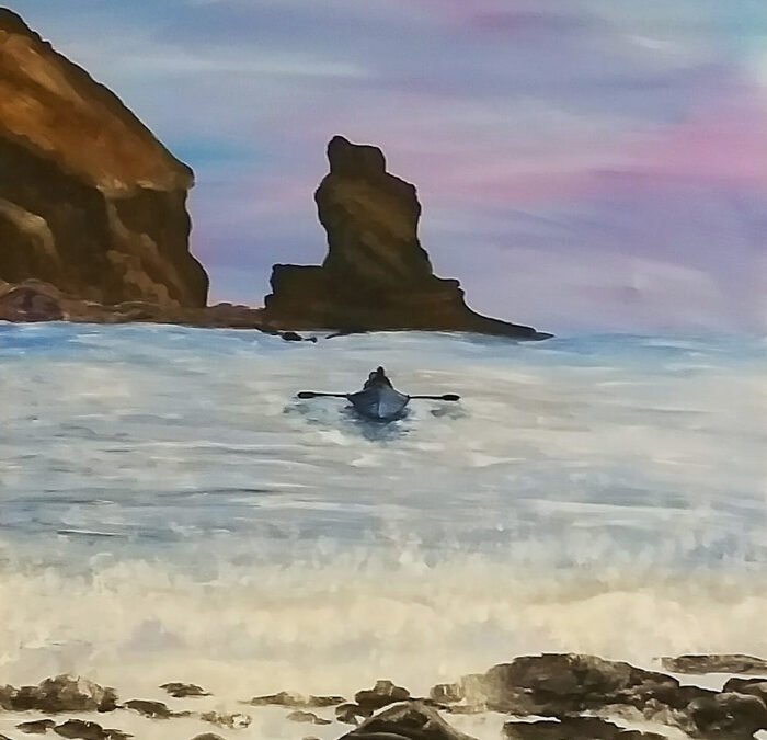 Luchando contra las olas