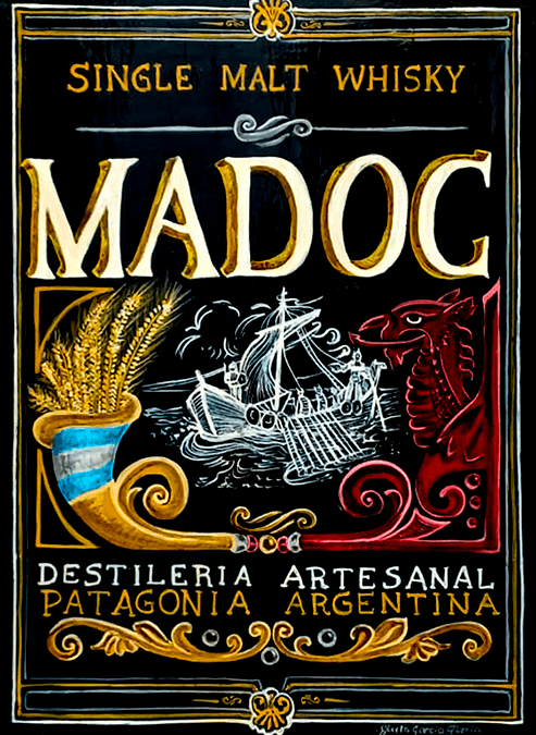 Cartel homenaje a la Destilería Madoc